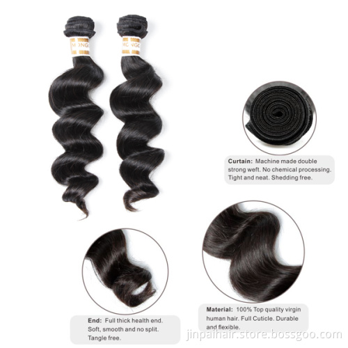 High demand for loose wave unprocessed virgin indian hair weave